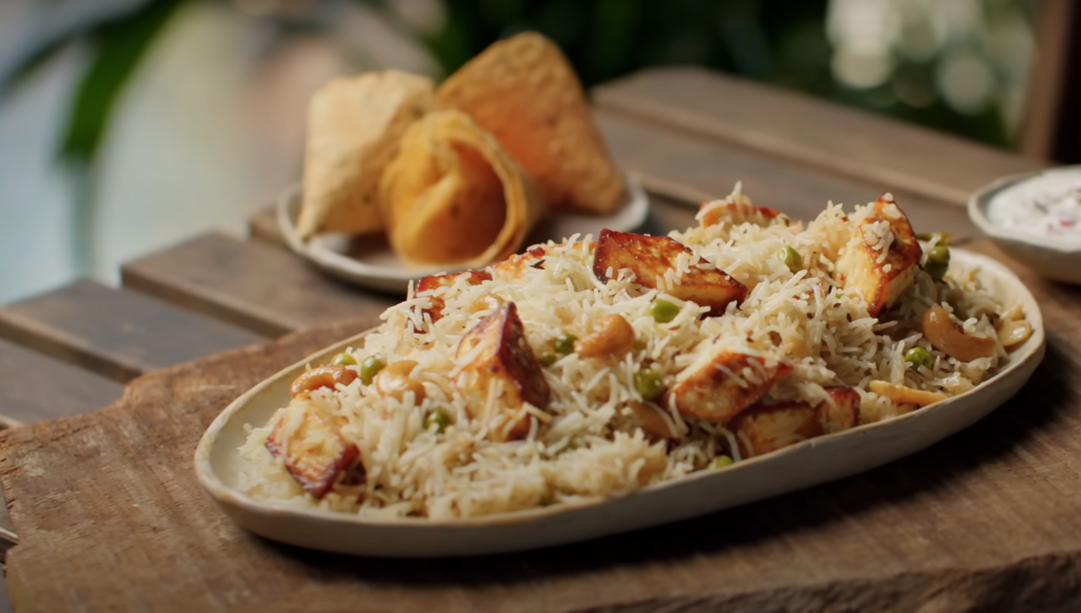 Matar Paneer Pulao Recipe