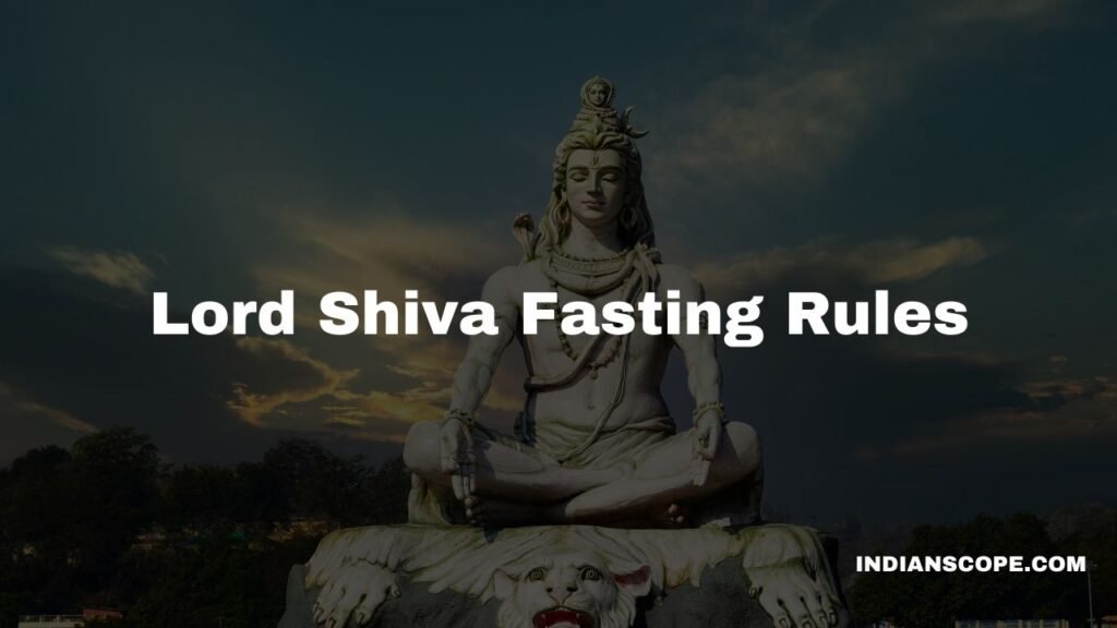 Lord Shiva Fasting Rules