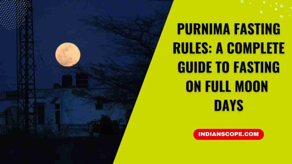 Purnima Fasting Rules