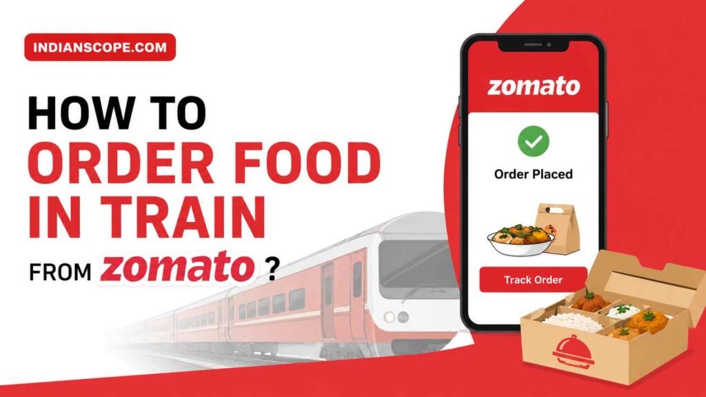 How to Order Food in Train from Zomato