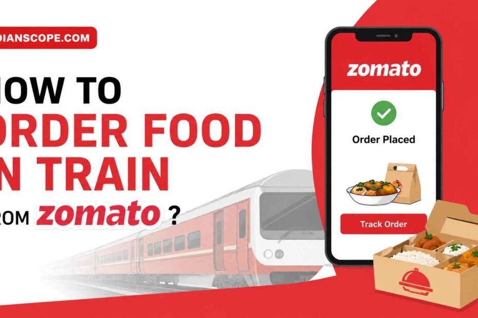 How to Order Food in Train from Zomato