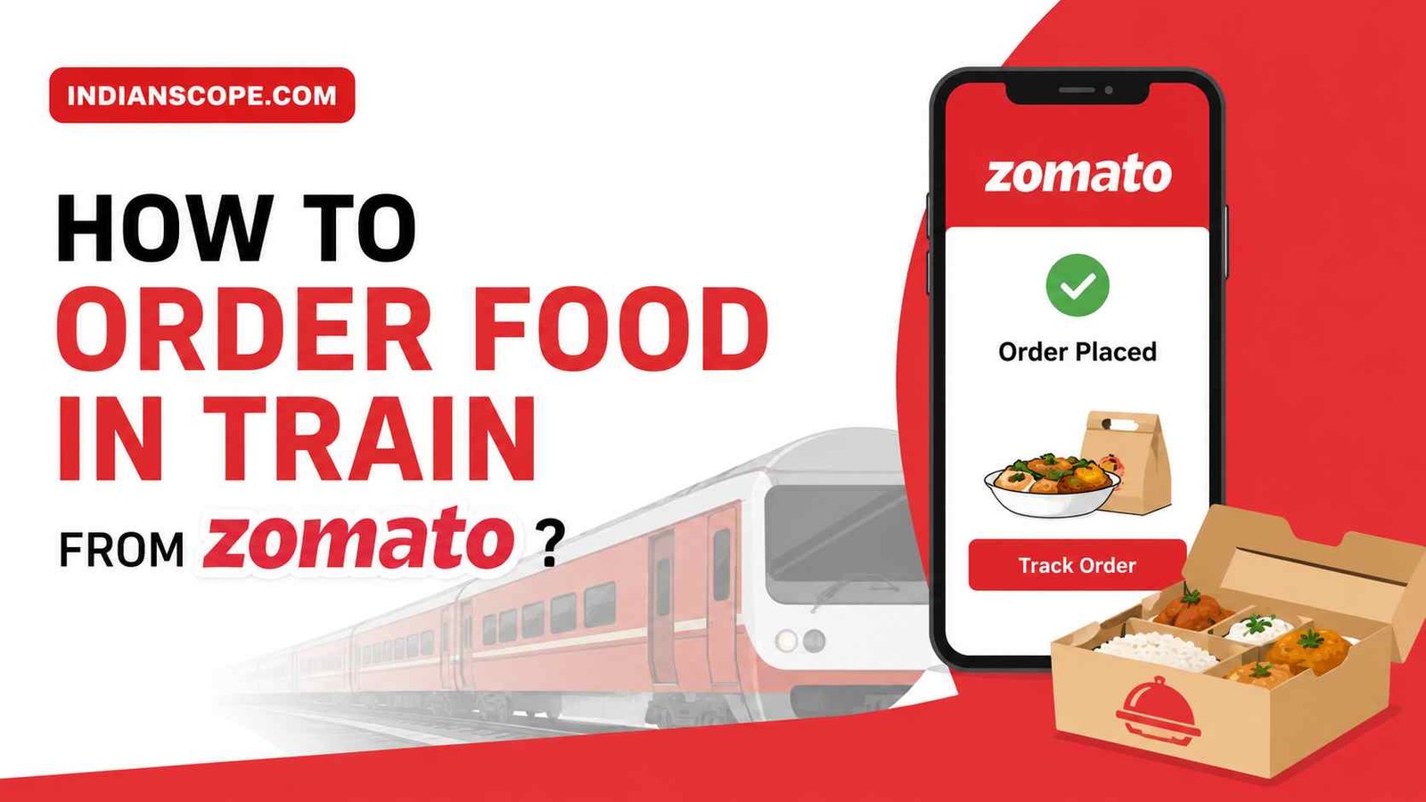 How to Order Food in Train from Zomato