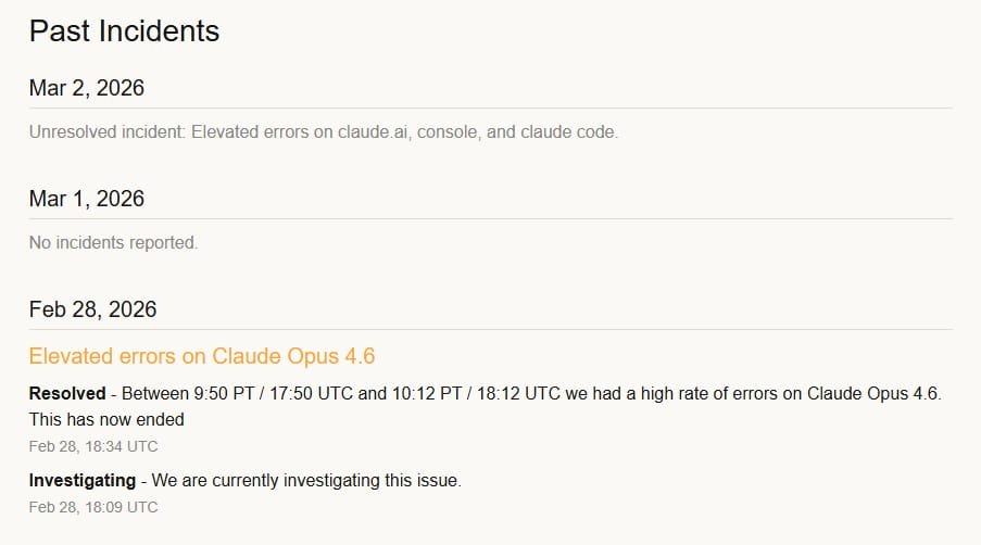 Is Claude.ai Down Today? Major Outage Reported on March 2, 2026 2 Is Claude.ai Down Today